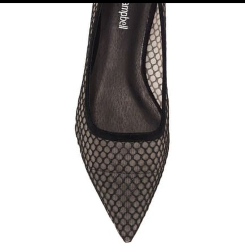 Jeffrey Campbell Meranda Black Mesh 8.5